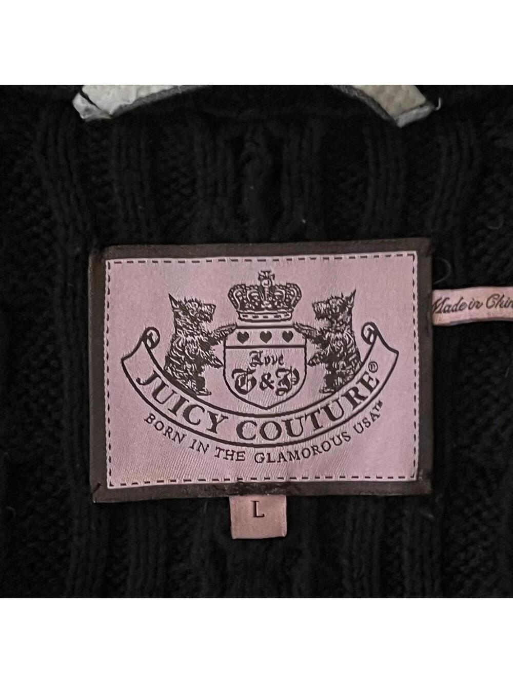 Vintage Y2K Juicy Couture McBling Fairycore Down Puffer Vest Size Large 🖤🎀 - Picture 8 of 9